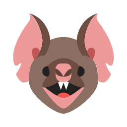Bat Face Icon, bat,animal,mammal