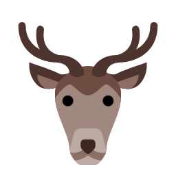 Deer Head Icon, deer,animal,mammal
