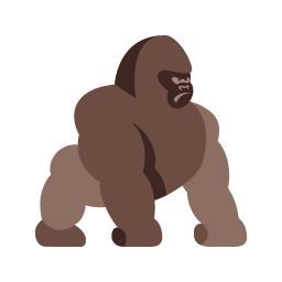 Gorilla Icon, gorilla,animal,mammal