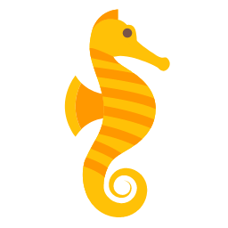 Seahorse Icon, seahorse,marine,animal
