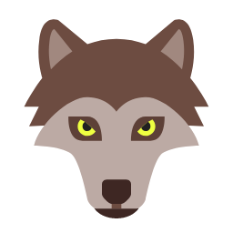 Wolf Head Icon, wolf,animal,mammal