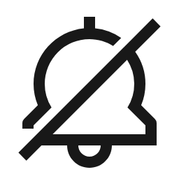 Notification Off Icon, notification off,bell off