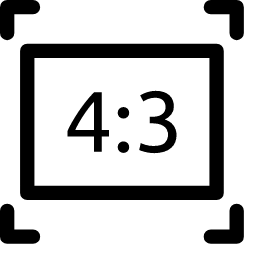 4:3 Aspect Ratio Icon, aspect ratio,4:3,image