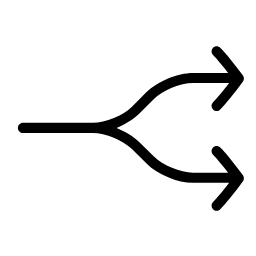 Fork Arrows Icon, fork,arrows