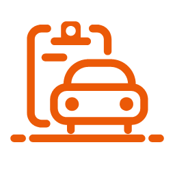 Car with Clipboard Icon, car,clipboard
