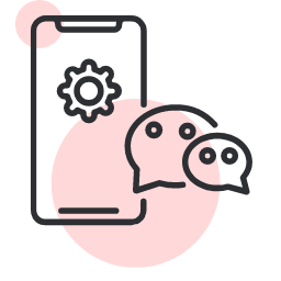 WeChat Management Icon, WeChat,management