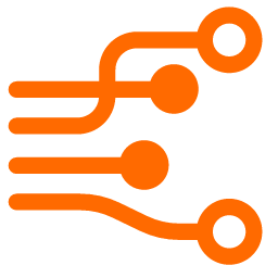 Real - time Compute Orange Icon, real - time compute,orange,computing
