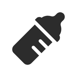 Baby Bottle Icon (Black) Icon, baby bottle,baby,parenting