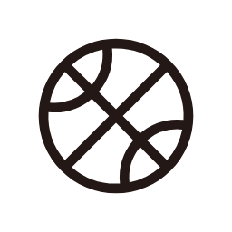 Basketball Icon (White Outline) Icon, basketball,sports,outline