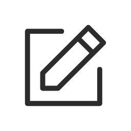 Edit Icon (White Outline) Icon, edit,pencil,outline