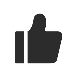 Like Icon (Black) Icon, like,thumbs-up,approval