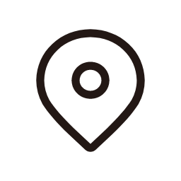 Location Icon (White Outline) Icon, location,pin,outline