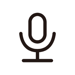Microphone Icon (White Outline) Icon, microphone,voice,outline