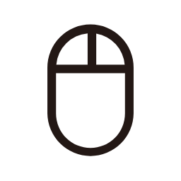 Mouse Icon (White Outline) Icon, mouse,computer,outline