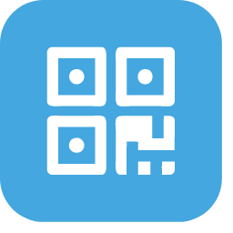 Payment Code Icon, payment code,blue,code