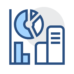 Department - wise Sending Proportion Statistics Icon, department,statistics