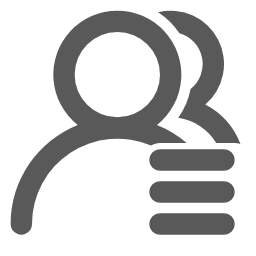 Customer Resource Management Icon, customer management,people