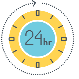 24 Hours Icon, 24h,clock,service