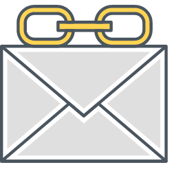 Email Chain Icon, email chain,envelope,chain