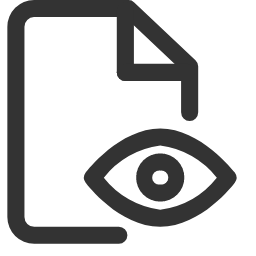 View Document Eye Icon, view,document,eye
