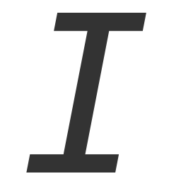 Italic Icon, italic,text formatting