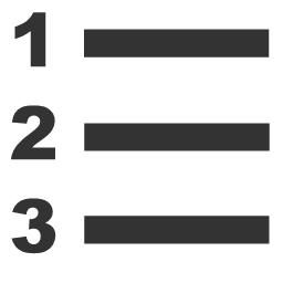 Ordered List Icon, ordered list,text formatting