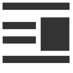 Right Float Icon, right float,text formatting