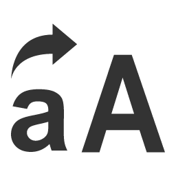 Convert to Uppercase Icon, uppercase,text,conversion