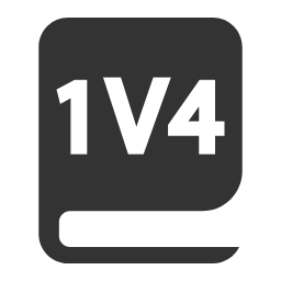 Dictionary Mapping 1 to 4 Icon, dictionary,mapping,1 to 4