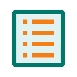 List View Icon, list,view,layout