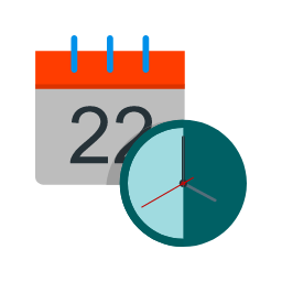 Date Time Icon, date time,calendar,clock