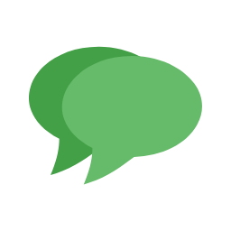 Double Message Bubble Icon, message,chat,conversation