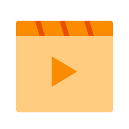 Videos Icon, videos,playback,library