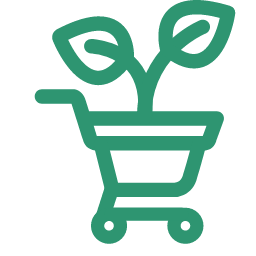Shopping Cart Icon, shopping cart,plant