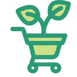 Shopping Cart Selected Icon, shopping cart,plant