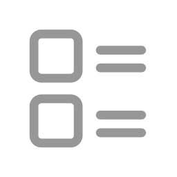 List Layout Icon, list layout,squares