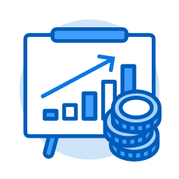 Column Graph Budget Applet Icon, column graph,budget,analytics