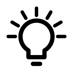 Tip Icon, tip,light bulb