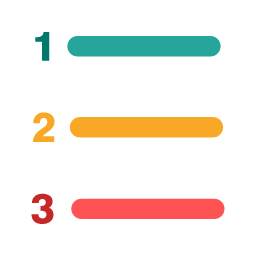 Numbered List Icon, numbered list,list,order