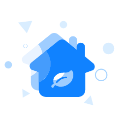 Blue Home Icon, home,blue