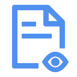 View Settings Icon, view settings,document