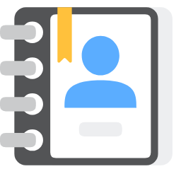 55 Contacts Icon, contacts,address book,HR