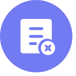 Cancellation of Off - site Medical Treatment Record Icon, off - site medical treatment,record,cancellation