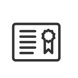 Certificates Icon, certificates,document,ribbon