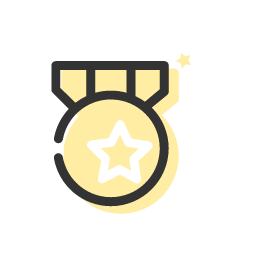 Colored Medal Icon, medal,award,colored