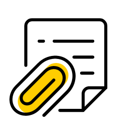 Received Documents Icon, received documents,document,paperclip