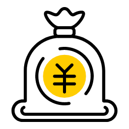 Total Cost Icon, total cost,money bag,finance