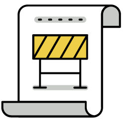 Page Under Construction Icon, page construction,barrier,under construction