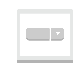 Splitbutton Component Icon, splitbutton,shape