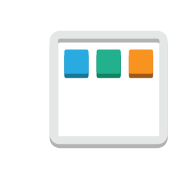 Toolbar Component Icon, toolbar,squares